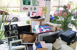 Curso de Sistemas de Informação realiza coleta de lixo eletrônico