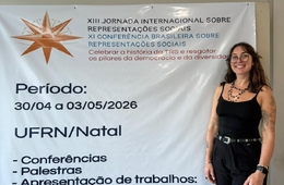 Professora da Esucri apresenta pesquisa em jornada internacional sobre representações sociais