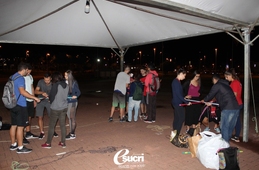 Acadêmicos participam de aula no Parque das Nações